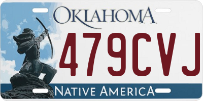 OK license plate 479CVJ