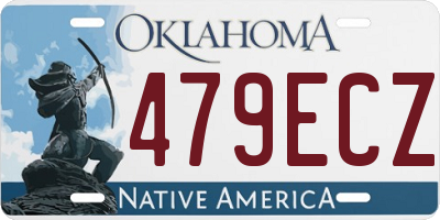 OK license plate 479ECZ