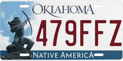 OK license plate 479FFZ