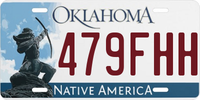 OK license plate 479FHH