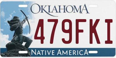 OK license plate 479FKI