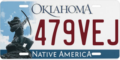 OK license plate 479VEJ