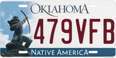 OK license plate 479VFB