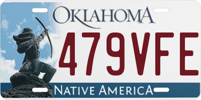 OK license plate 479VFE
