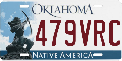 OK license plate 479VRC