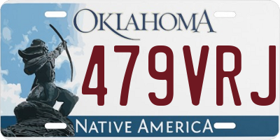 OK license plate 479VRJ