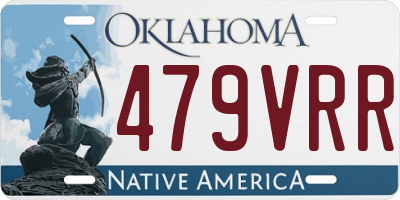 OK license plate 479VRR