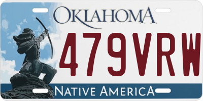 OK license plate 479VRW