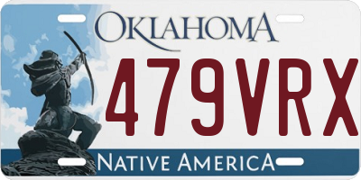 OK license plate 479VRX