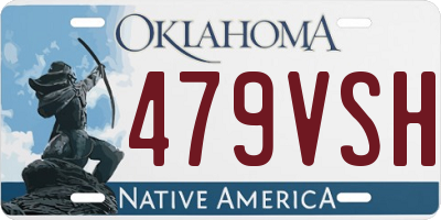 OK license plate 479VSH