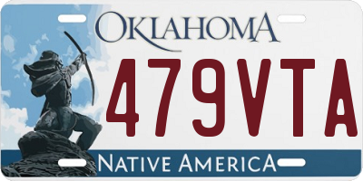 OK license plate 479VTA