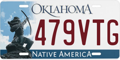 OK license plate 479VTG