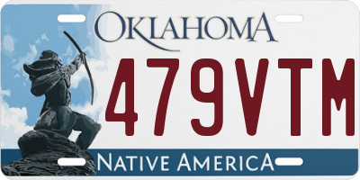 OK license plate 479VTM
