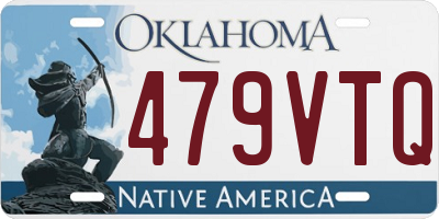 OK license plate 479VTQ
