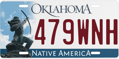 OK license plate 479WNH