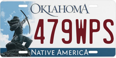 OK license plate 479WPS