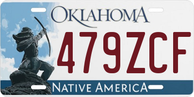 OK license plate 479ZCF