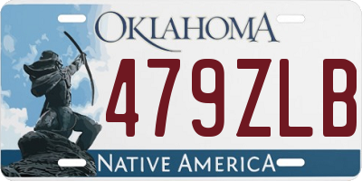 OK license plate 479ZLB