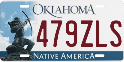 OK license plate 479ZLS