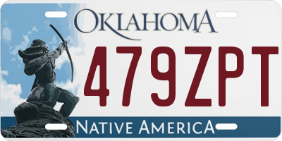OK license plate 479ZPT