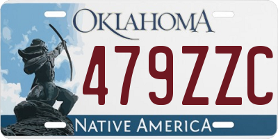 OK license plate 479ZZC