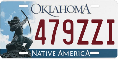 OK license plate 479ZZI