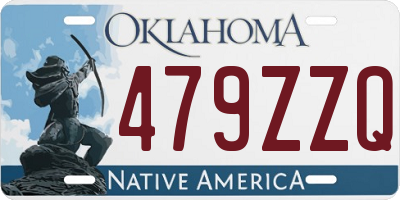 OK license plate 479ZZQ