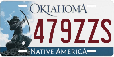 OK license plate 479ZZS