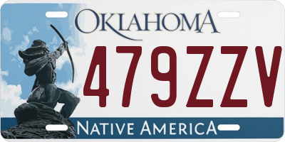 OK license plate 479ZZV