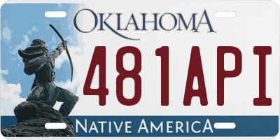 OK license plate 481API