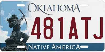 OK license plate 481ATJ