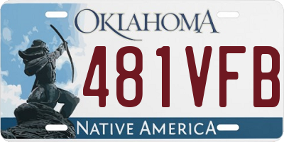 OK license plate 481VFB