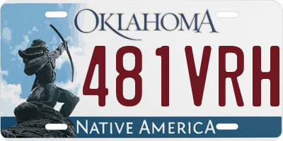 OK license plate 481VRH
