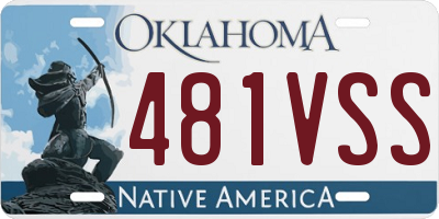 OK license plate 481VSS