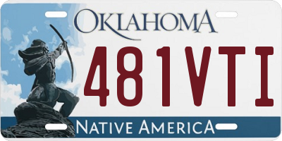 OK license plate 481VTI