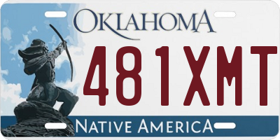 OK license plate 481XMT