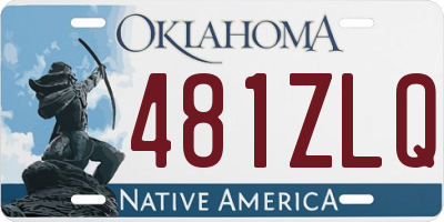 OK license plate 481ZLQ