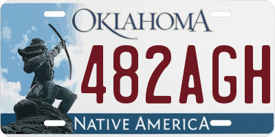 OK license plate 482AGH