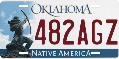 OK license plate 482AGZ
