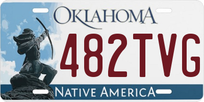 OK license plate 482TVG