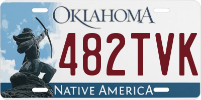 OK license plate 482TVK