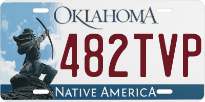 OK license plate 482TVP
