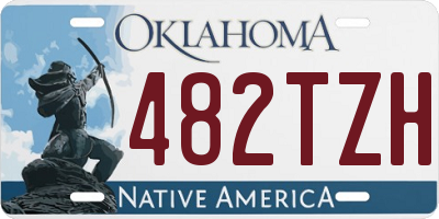 OK license plate 482TZH