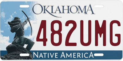 OK license plate 482UMG