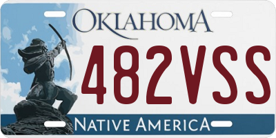 OK license plate 482VSS