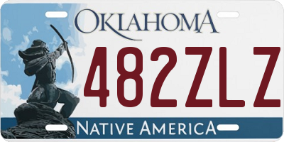 OK license plate 482ZLZ