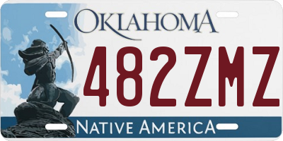 OK license plate 482ZMZ