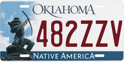 OK license plate 482ZZV