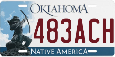 OK license plate 483ACH