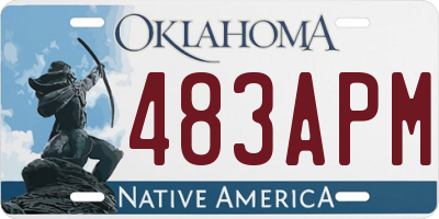 OK license plate 483APM